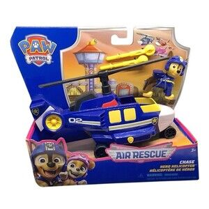 PAW Patrol: Air Rescue Chase Action Figure & Hero Helicopter Toy with Projectile
